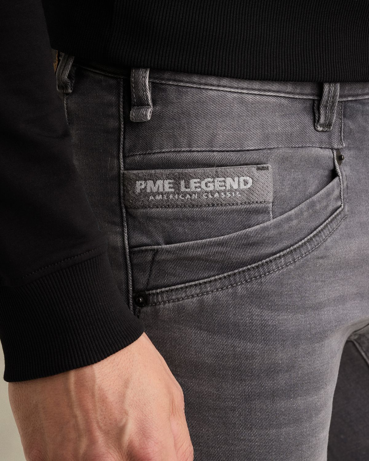Джинсы PME Legend BARE METAL тёмно-серые артикул PTR975-LHG