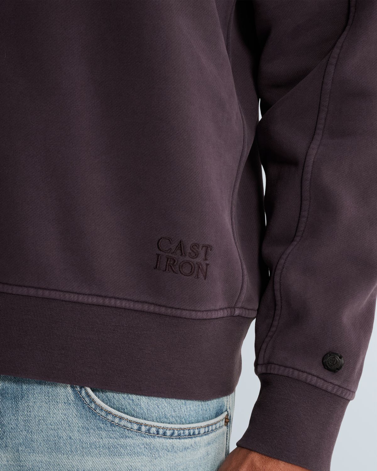 Свитшот Cast-Iron сливовый артикул CSW2609442-4163