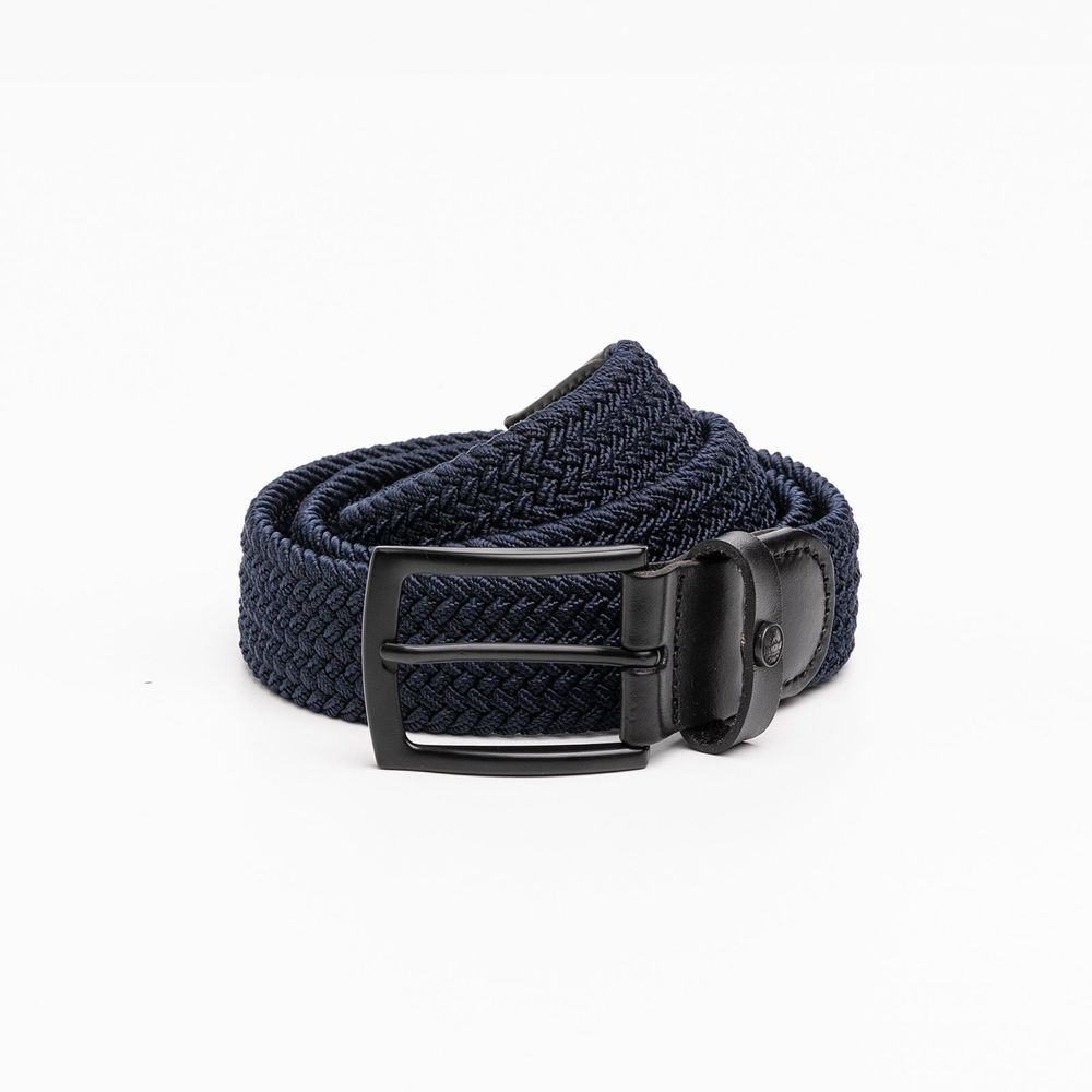 Синий эластичный плетеный ремень Vanguard. Р-р 100