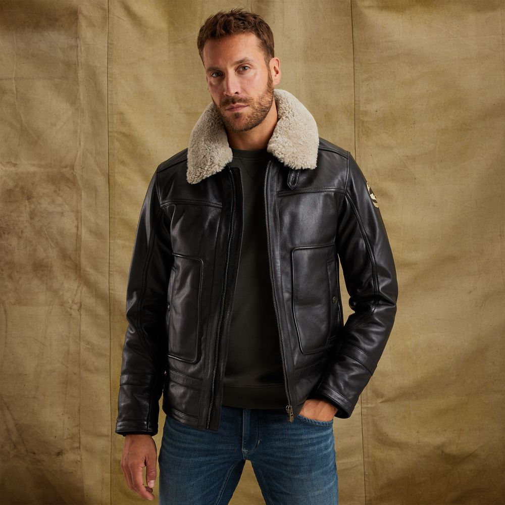 Кожаная куртка PME Legend AUCKLAND HERITAGE черная