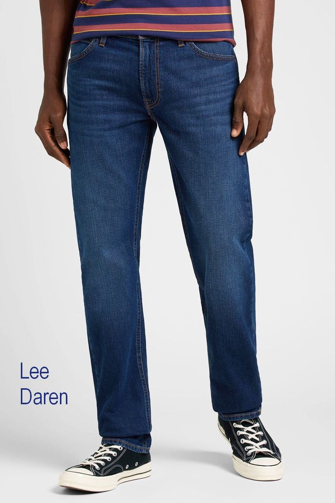 Мужские джинсы Lee Daren ZIP FLY DARK HUNT темно-синие