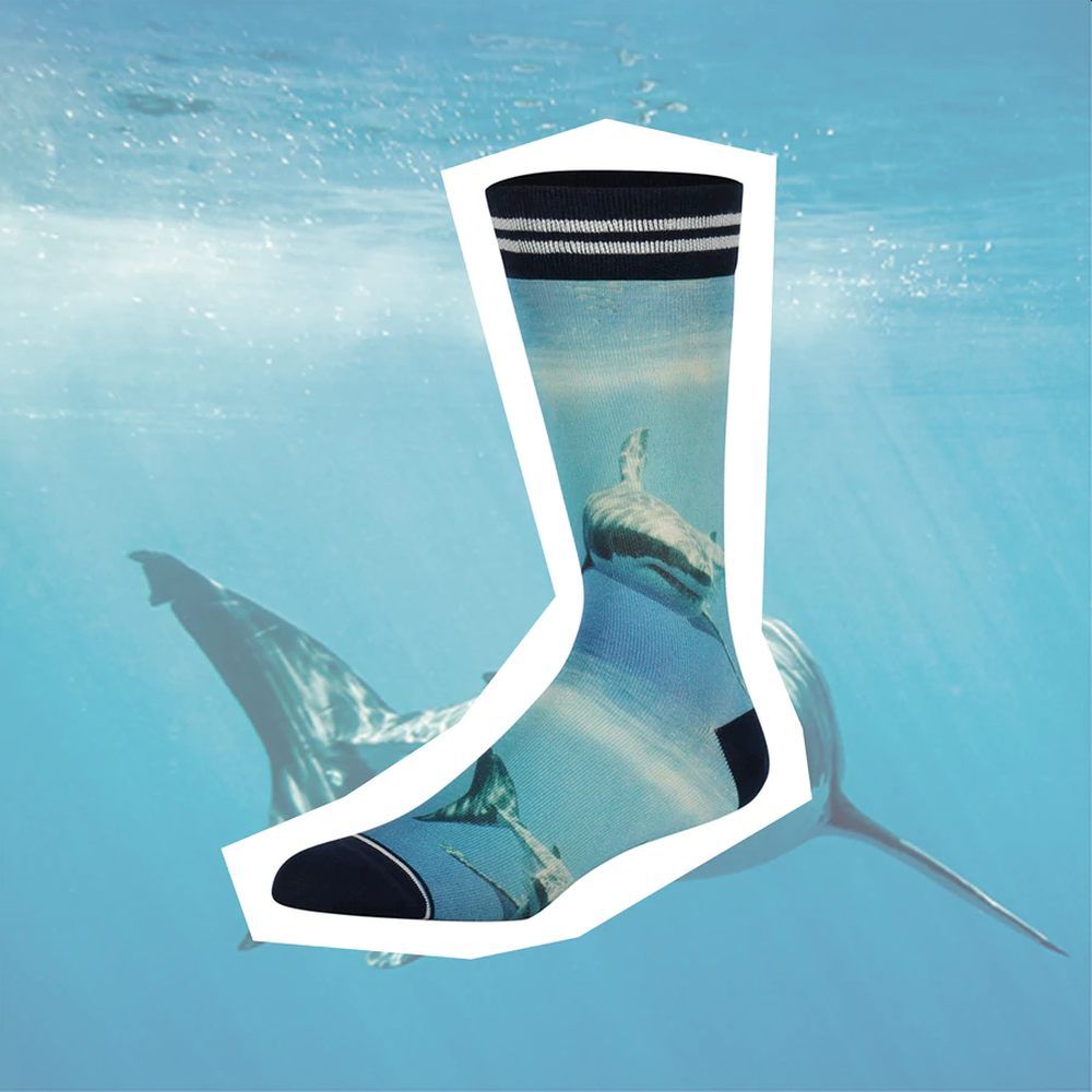 Носки с принтом Sock my shark