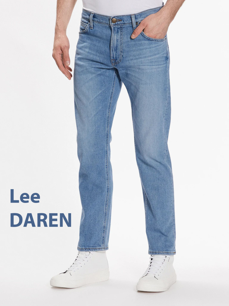 Мужские джинсы Lee Daren ZIP FLY голубые