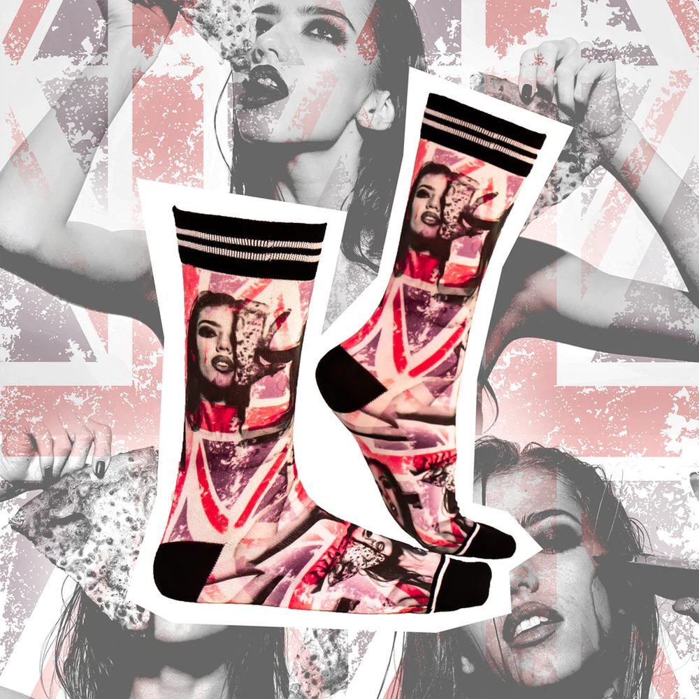 Носки с принтом Sock my pizza