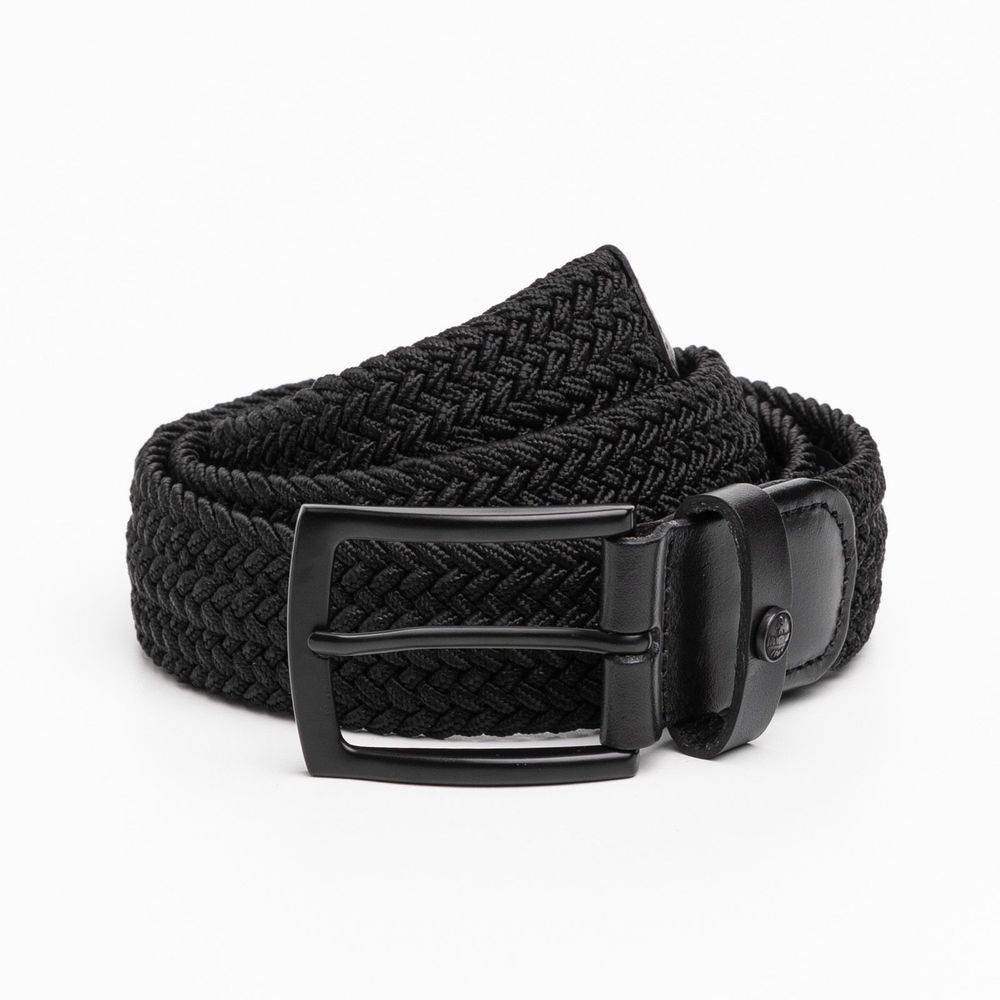 Черный эластичный плетеный ремень Vanguard
