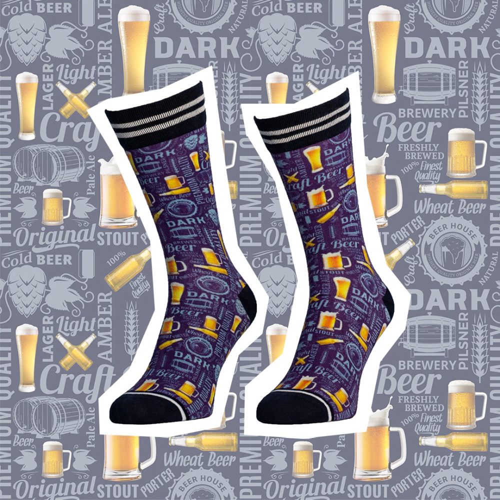 Носки с принтом Sock my craft beer