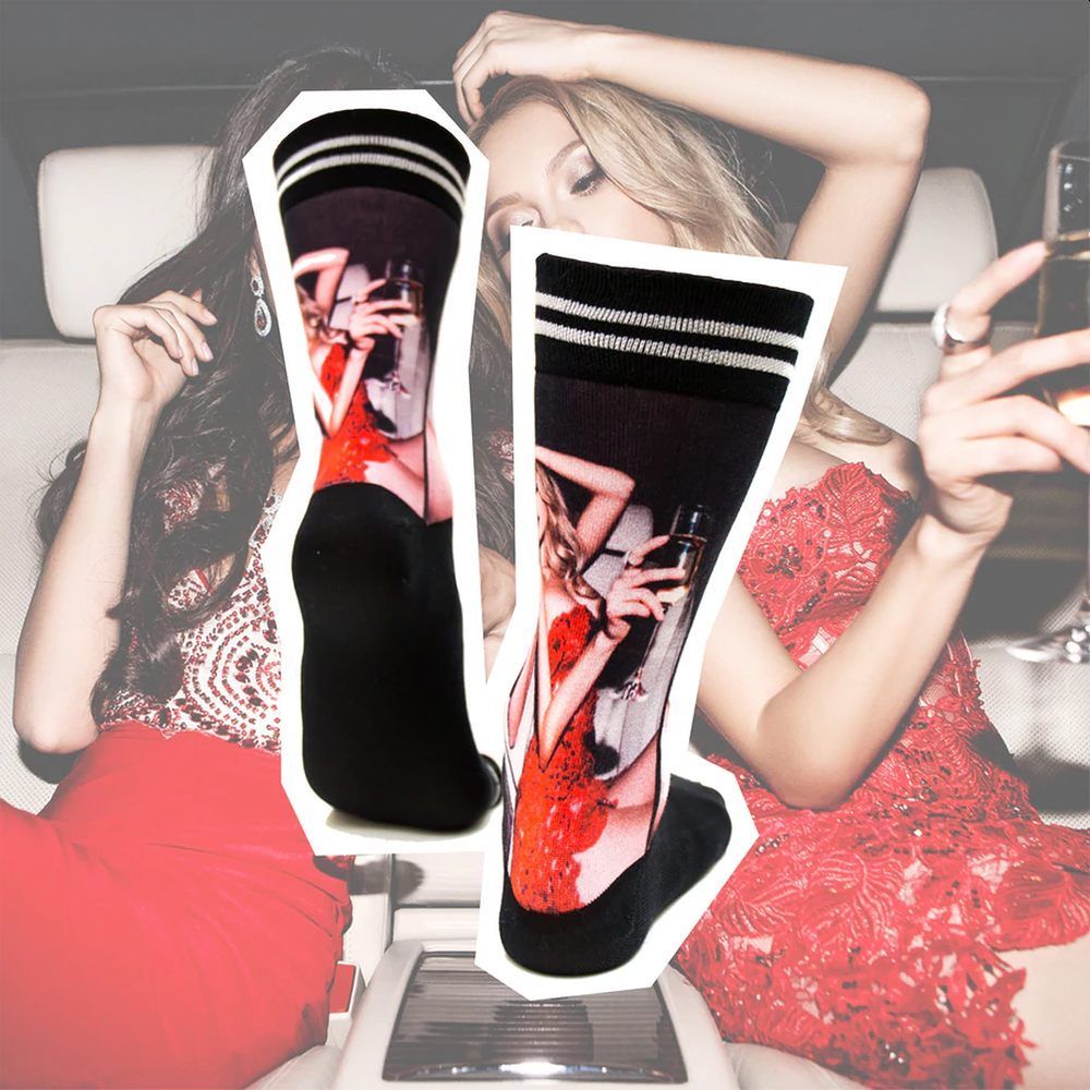 Носки с принтом Sock my limo