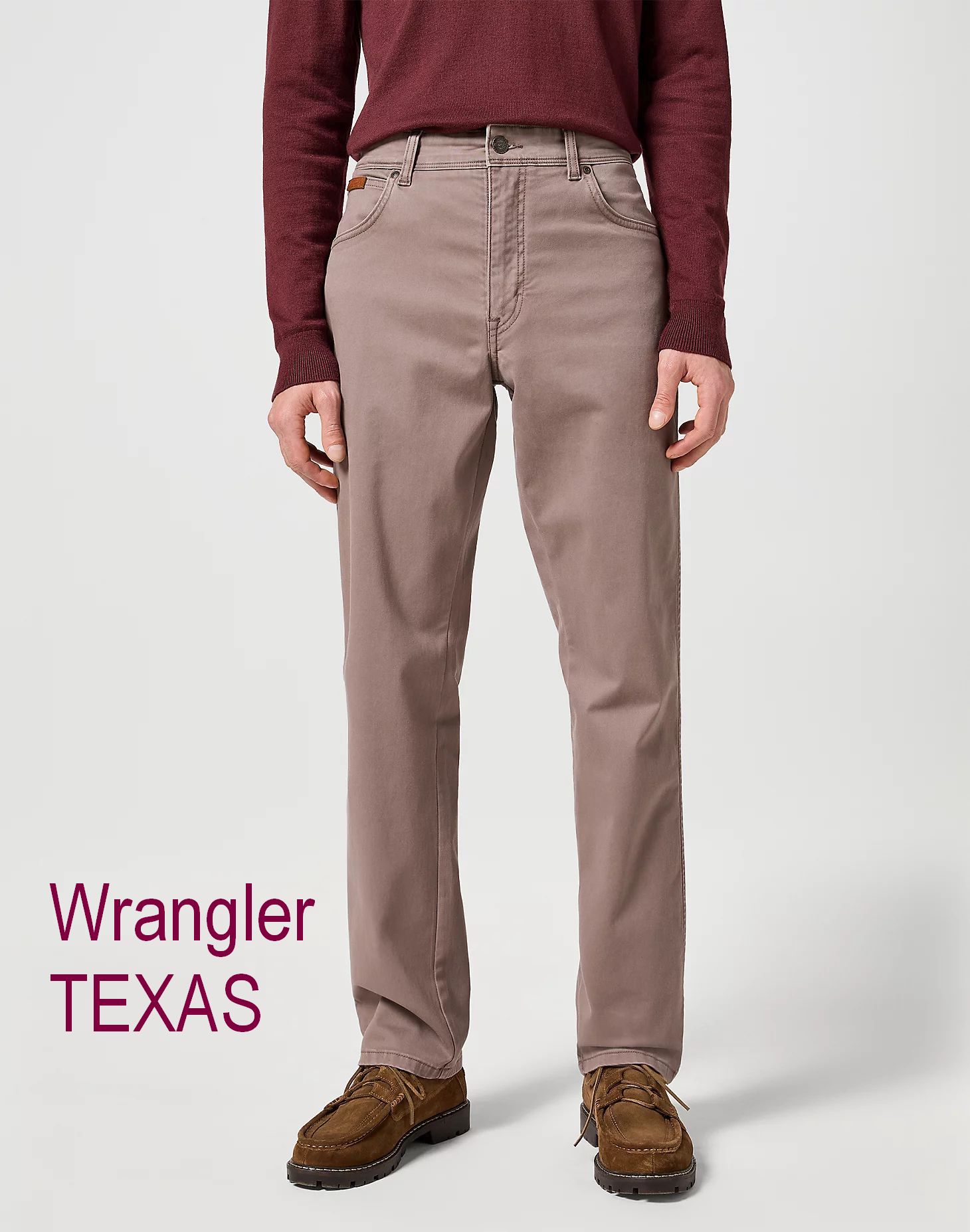 Мужские джинсы Wrangler TEXAS Iron серо-розовые
