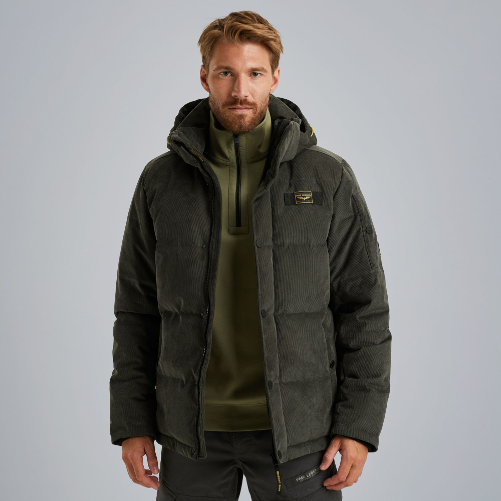 Мужская куртка PME Legend GOBBLER вельветовая зеленая. Р-р L