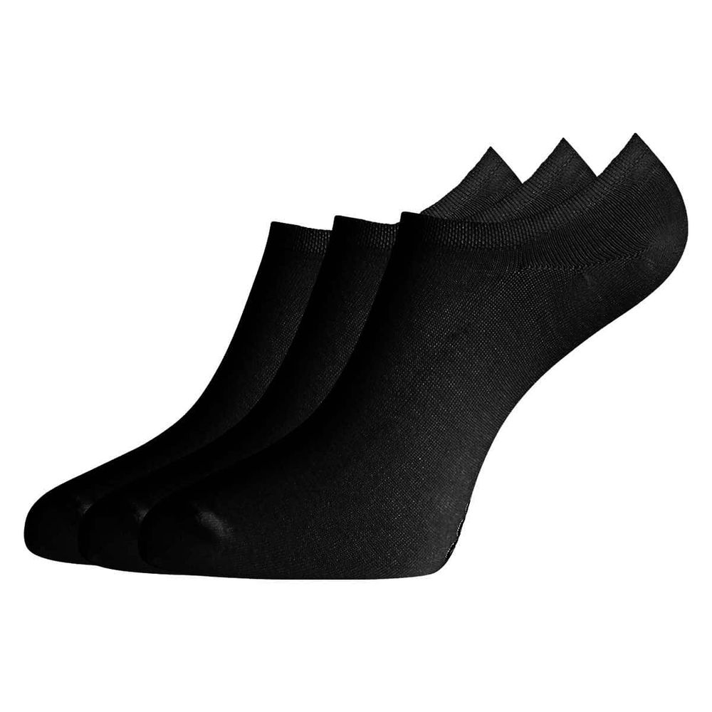 Комплект мужских укороченных черных носков Bamboo Basics 3шт.