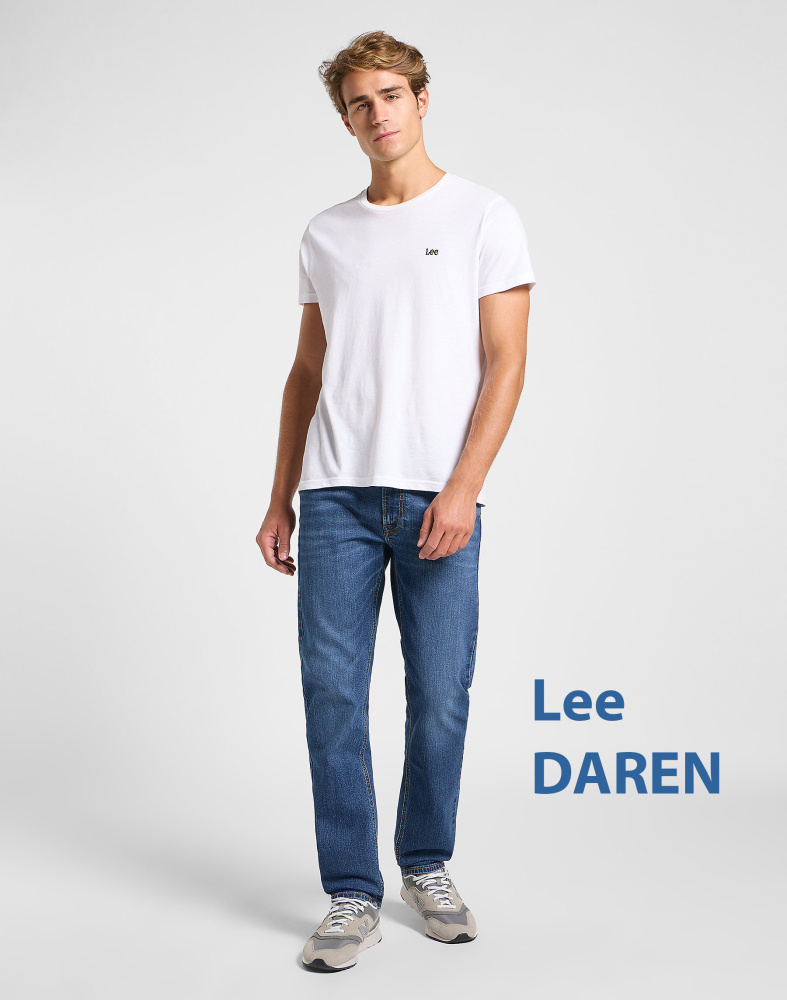 Мужские джинсы Lee Daren ZIP FLY классические голубые