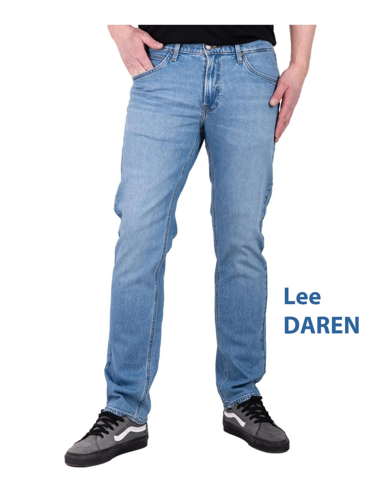 Мужские джинсы Lee Daren ZIP FLY голубые