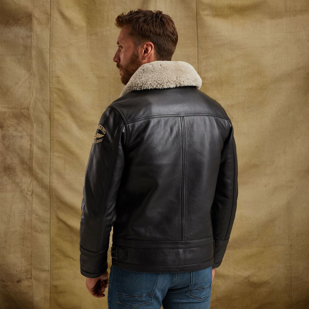 Кожаная куртка PME Legend AUCKLAND HERITAGE черная артикул PLJ650001-999