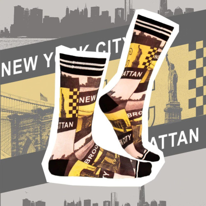 Носки с принтом Sock my big apple