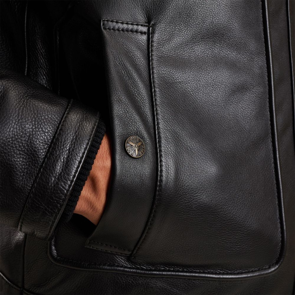 Кожаная куртка PME Legend AUCKLAND HERITAGE черная артикул PLJ650001-999