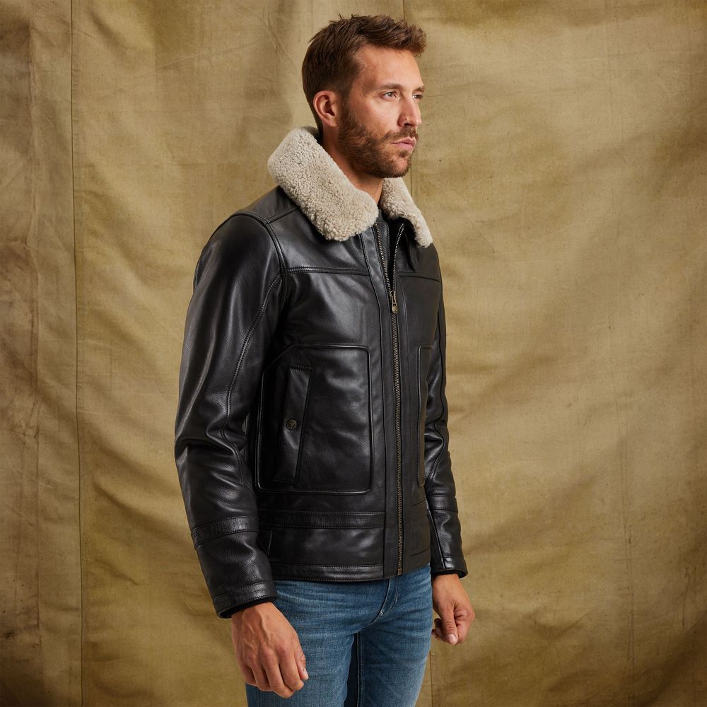 Кожаная куртка PME Legend AUCKLAND HERITAGE черная артикул PLJ650001-999